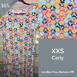 NWT LuLaRoe Disney Carly Dress XXS